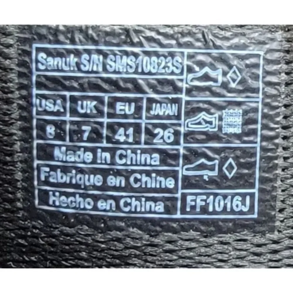 Sanuk Men's Size 8 Black Grey Beer Cozy 2 Yoga Mat Flip Flops Sandals SMS10823S